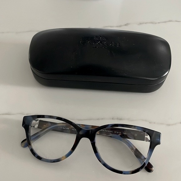 Coach blue,and brown eyeglasses, good as new 💐 - Picture 1 of 7